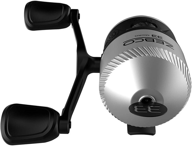 Zebco 33 Spincast Fishing Reel, Quickset Anti-Reverse with Bite Alert, Smooth Dial-Adjustable Drag, Powerful All-Metal Gears with a Lightweight Graphite Frame,Silver/Black - Image 4